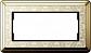Рамка 2-модульная Gira ClassiX Art латунь/кремовый 1002673 - фото №1