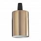 Патрон Ideal Lux Portalampada E27 Liscio Ottone Brunito 249247 - фото №1