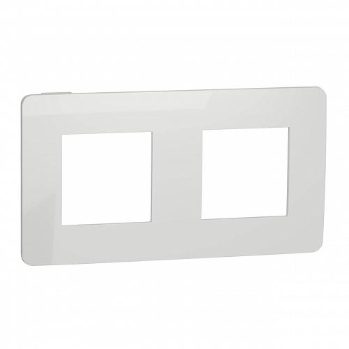 Рамка 2-постовая Schneider Electric Unica New NU280418
