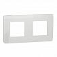 Рамка 2-постовая Schneider Electric Unica New NU280418 - фото №1