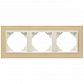 Рамка 3-постовая Efapel Logus 90 Arbore бук/жемчуг 90930 TFP - фото №1