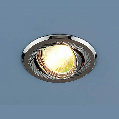 Встраиваемый светильник Elektrostandard 704 CX MR16 GU/SL черный/серебро 4690389003431