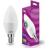 Лампа светодиодная REV C37 Е14 9W 2700K теплый свет свеча 32410 2