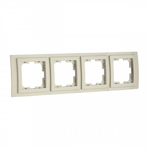 Рамка 4-постовая Mono Electric Larissa крем 103-171700-163