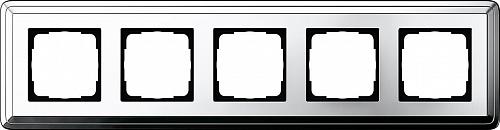 Рамка 5-постовая Gira ClassiX хром 0215641