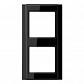 Рамка 2-постовая Jung A 500 черная A582SW - фото №1