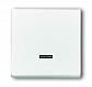 Лицевая панель ABB Basic55 диммера с подсветкой альпийский белый 2CKA006599A2997 - фото №1