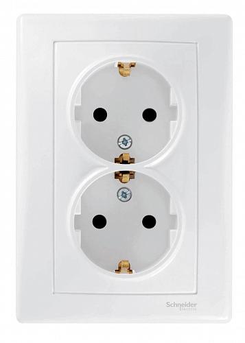 Розетка двойная Schneider Electric Sedna с/з без шторок 16A 250V SDN3000621