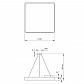Подвесной светодиодный cветильник Geometria ЭРА Quadro SPO-164-B-40K-110 110Вт 4000К черный Б0050589 - фото №5