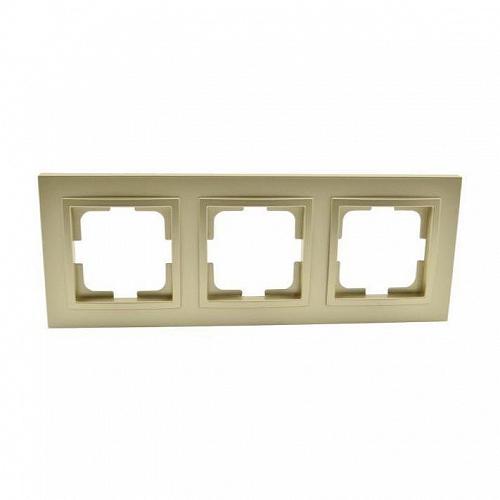 Рамка 3-постовая Mono Electric Despina бронза 102-230000-162