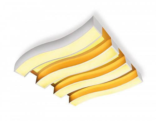 Потолочный светодиодный светильник Ambrella light Orbital Parrus FP2424 WH 120W+72W D700*690