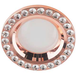 Точечные светильники медного цвета