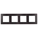 Рамка 4-постовая ЭРА 12 сатин антрацит 12-5104-05 Б0052533