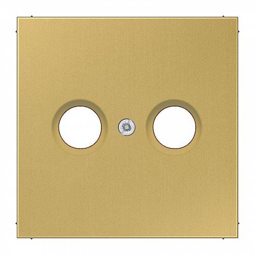 Накладка TV-FM розетки Jung LS 990 латунь classic ME2990TVC