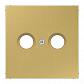 Накладка TV-FM розетки Jung LS 990 латунь classic ME2990TVC - фото №1