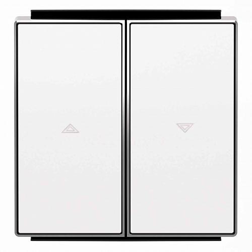 Лицевая панель ABB Sky выключателя жалюзи альпийский белый 2CLA854400A1101