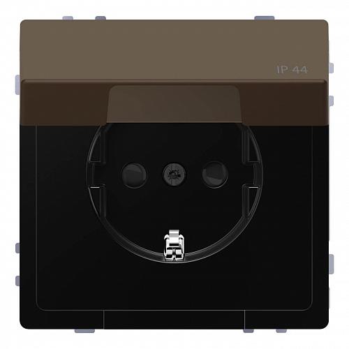 Розетка Schneider Electric Merten D-Life 16A с/з и крышкой MTN2314-6052