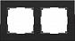 Рамка Werkel Aluminium на 2 поста алюминий черный WL11-Frame-02 4690389110450 - фото №1