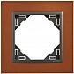 Рамка 1-постовая Efapel Logus 90 Animato темно-оранжевый/серый 90910 TTS - фото №1