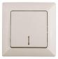 Выключатель одноклавишный ЭРА Intro Solo 10A 250V с подсветкой слоновая кость 4-102-02 Б0043271 - фото №1