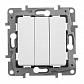 Выключатель трехклавишный Legrand Etika 10A 250V белый 672213 - фото №3