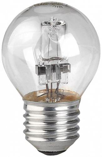 Лампа галогенная ЭРА E27 28W 2700K прозрачная HAL-P45-28W-230V-E27-CL C0038552