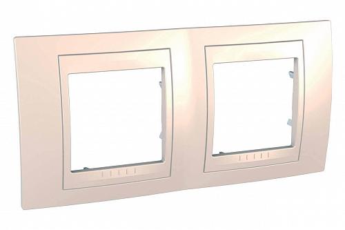 Рамка 2-постовая Schneider Electric Unica Хамелеон MGU6.004.25