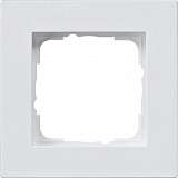 Рамка 1-постовая Gira E2 монтаж заподлицо чисто-белый шелковисто-матовый 0211225
