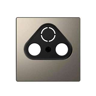 Розетки никелированного цвета