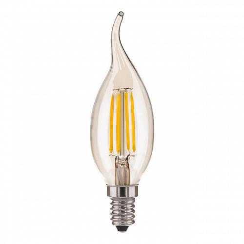 Лампа светодиодная филаментная Elektrostandard E14 7W 3300K прозрачная 4690389128356