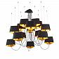 Подвесная люстра ST Luce Ambrela SL1110.403.15 - фото №3