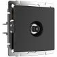 ТВ-розетка Werkel проходная черный матовый WL08-TV-2W 4690389073519 - фото №1