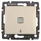 Выключатель кнопочный одноклавишный Legrand Valena 10A 250V Лампа слоновая кость 774313 - фото №1