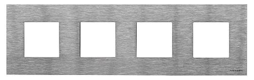 Рамка 4-постовая ABB Zenit сталь 2CLA227400N4001