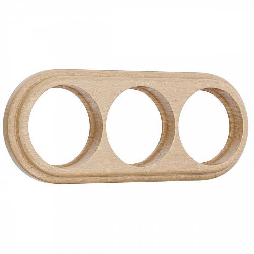 Рамка Werkel Legend на 3 поста светлый бук W0035224 4690389166587