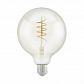 Лампа светодиодная филаментная Eglo E27 4W 2200К янтарь 11683 - фото №1