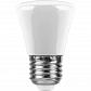 Лампа светодиодная Feron E27 1W 6400K матовая LB-372 25910 - фото №1