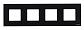 Рамка 4-постовая ABB Zenit стекло черное 2CLA227400N3101 - фото №1