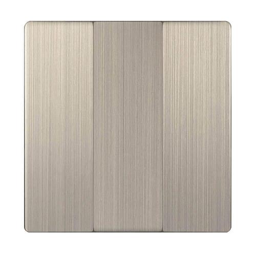 Лицевая панель Werkel выключателя трехклавишного шампань рифленый WL10-SW-3G-CP 4690389100376