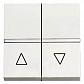 Выключатель жалюзи с фиксацией ABB Zenit 16A 250V альпийский белый 2CLA224410N1101 - фото №1