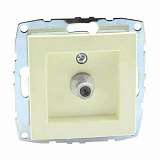 Розетка TV концевая Mono Electric Despina/ Larissa с экраном крем 500-001705-138