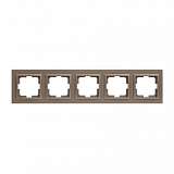 Рамка 5-постовая Mono Electric Despina бронза 102-230000-164