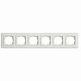 Рамка 6-постовая Mono Electric Despina слоновая кость 102-010000-166