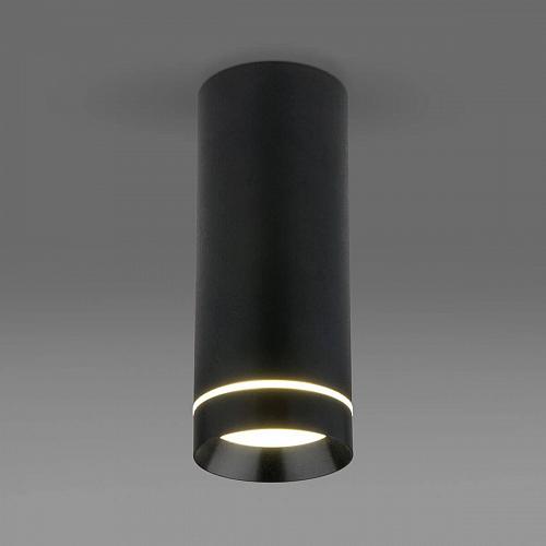 Потолочный светодиодный светильник Elektrostandard DLR022 12W 4200K черный матовый a037518