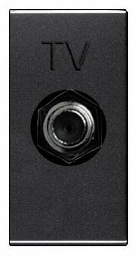 Розетка TV ABB Zenit антрацит 2CLA215000N1801