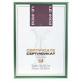 Фоторамка Image Art 6010-8/Е зеленая certificate 21x30 (12/24/480) C0036043