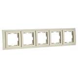 Рамка 5-постовая Mono Electric Larissa крем 103-171700-164