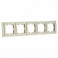 Рамка 5-постовая Mono Electric Larissa крем 103-171700-164 - фото №1