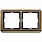 Рамка 2-постовая Schneider Electric Merten Antique/Artec MTN483243 - фото №1