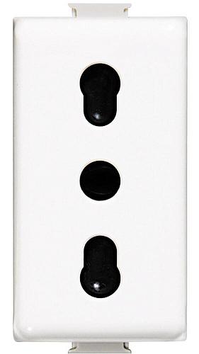 Розетка ITA ABB Zenit б/з 16A 127V винтовой зажим альпийский белый 2CLA213300N1101